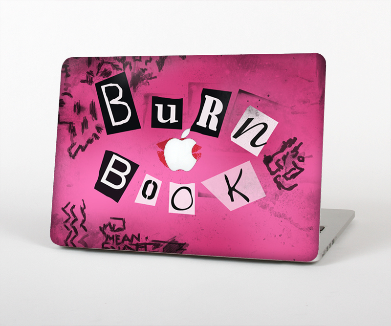 The Burn Book Pink Skin Set for the Apple MacBook Air 13