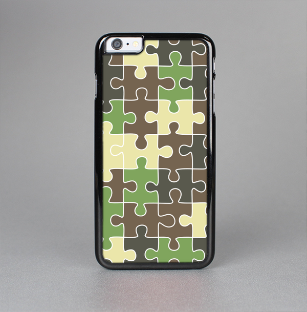 The Camouflage Colored Puzzle Pattern Skin-Sert for the Apple iPhone 6 Plus Skin-Sert Case