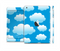 The Cartoon Cloudy Sky Skin Set for the Apple iPad Mini 4