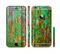 The Chipped Bright Green Wood Sectioned Skin Series for the Apple iPhone 6