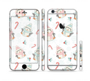The Christmas Suited Fat Penguins Sectioned Skin Series for the Apple iPhone 6s Plus