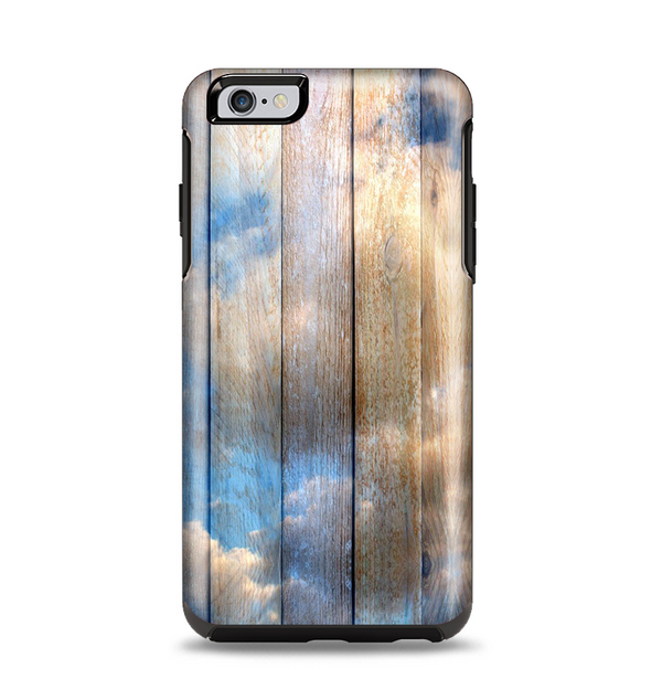 The Cloudy Wood Planks Apple iPhone 6 Plus Otterbox Symmetry Case Skin Set