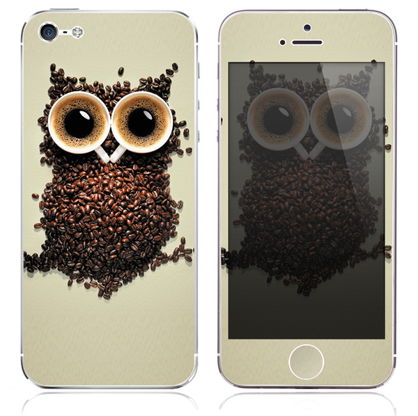 The Coffee Bean Owl Skin for the iPhone 3, 4-4s, 5-5s or 5c