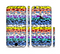 The Color Striped Vector Leopard Print Sectioned Skin Series for the Apple iPhone 6