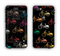 The Colored Vintage Bike Pattern On Black Apple iPhone 6 Plus LifeProof Nuud Case Skin Set
