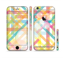 The Colorful Abstract Plaid Intersect Sectioned Skin Series for the Apple iPhone 6