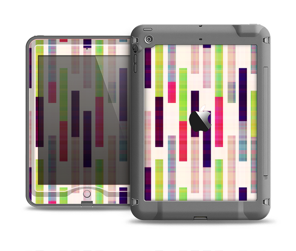 The Colorful Abstract Plaided Stripes Apple iPad Air LifeProof Nuud Case Skin Set