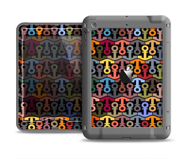 The Colorful Anchor Vector Collage Pattern Apple iPad Air LifeProof Nuud Case Skin Set