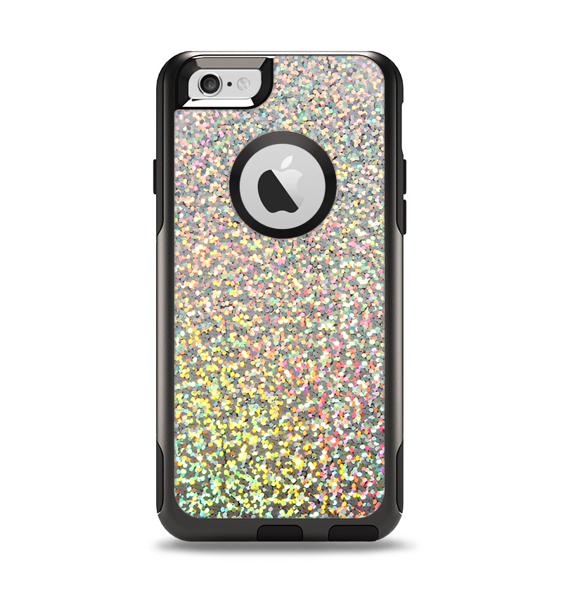 The Colorful Confetti Glitter Apple iPhone 6 Otterbox Commuter Case Skin Set