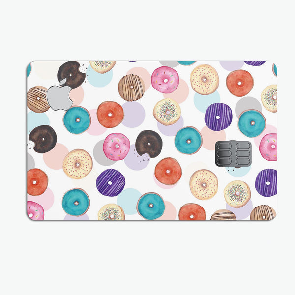 The Colorful Donut Overlay  - Premium Protective Decal Skin-Kit for the Apple Credit Card