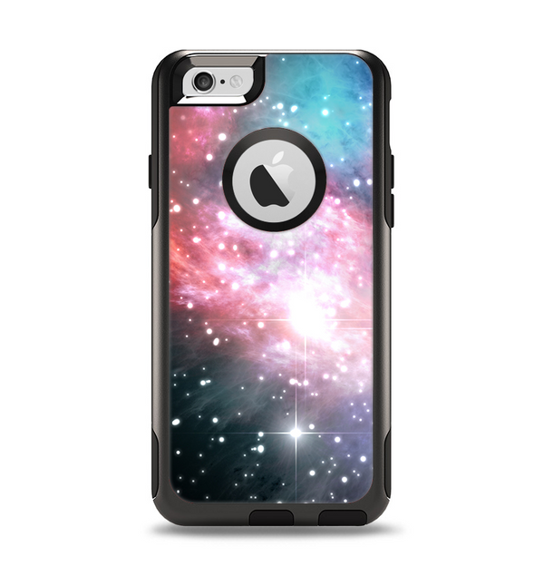 The Colorful Neon Space Nebula Apple iPhone 6 Otterbox Commuter Case Skin Set