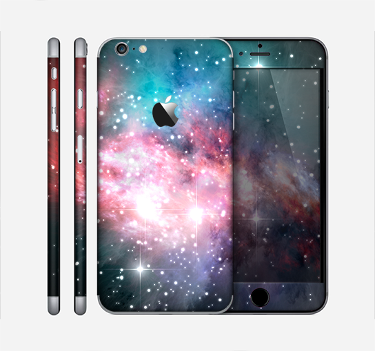 The Colorful Neon Space Nebula Skin for the Apple iPhone 6 Plus
