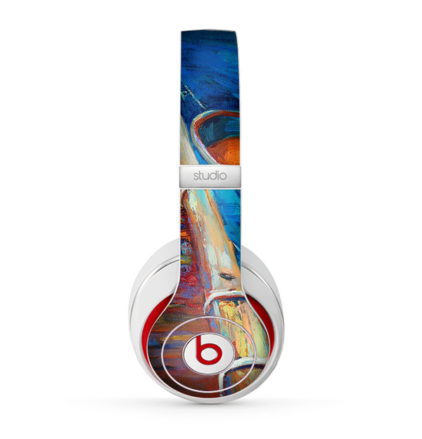 The Colorful Pastel Docked Boats Skin for the Beats by Dre Studio (2013+ Version) Headphones