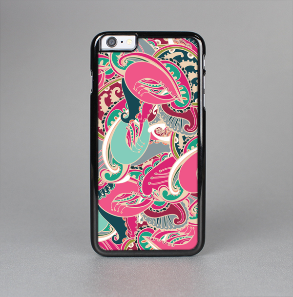 The Colorful Pink & Teal Seamless Paisley Skin-Sert for the Apple iPhone 6 Plus Skin-Sert Case