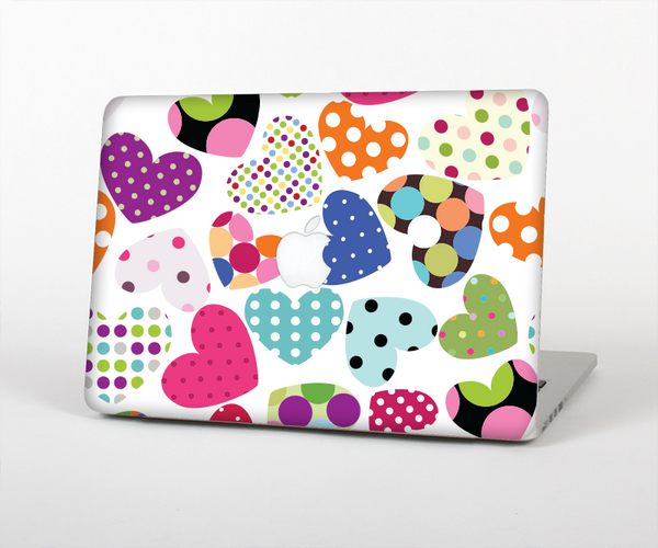 The Colorful Polkadot Hearts Skin for the Apple MacBook Pro Retina 15"