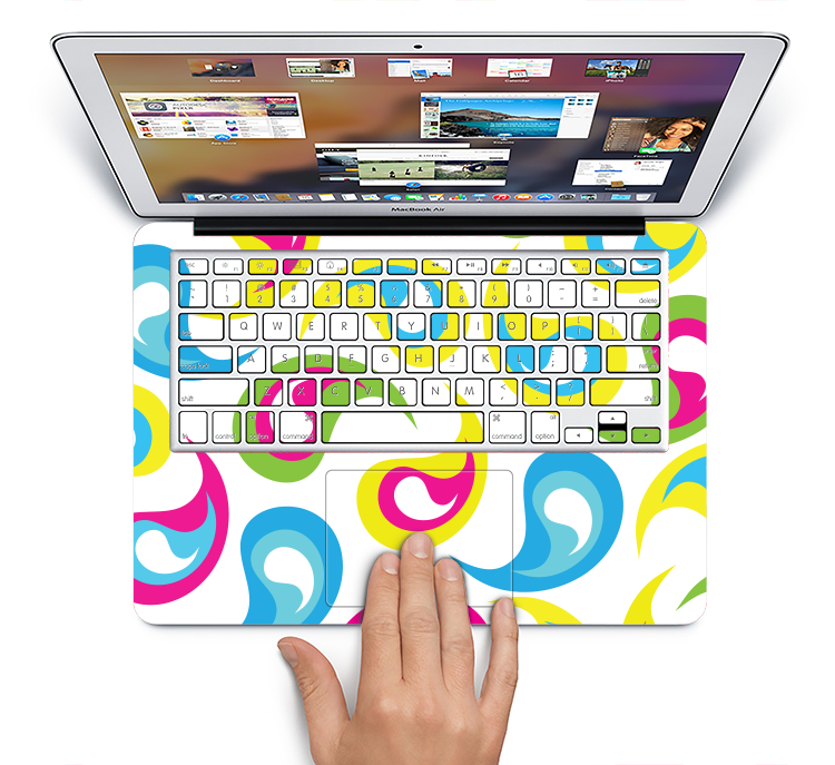 fond transparent du macbook pro