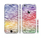 The Colorful Vector Zebra Animal Print Sectioned Skin Series for the Apple iPhone 6