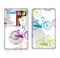 The Colorful Vintage Bike on White Pattern Skin For The Apple iPod Classic