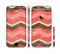 The Coral & Brown Wide Chevron Pattern Vintage V1 Sectioned Skin Series for the Apple iPhone 6