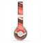 The Coral & Brown Wide Chevron Pattern Vintage V1 Skin for the Beats by Dre Solo 2 Headphones