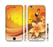 The Coral Colored Floral Pelical Sectioned Skin Series for the Apple iPhone 6