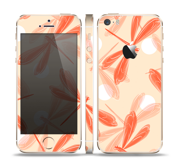 The Coral DragonFly Skin Set for the Apple iPhone 5s
