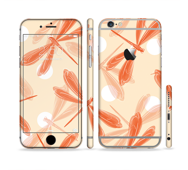 The Coral DragonFly Sectioned Skin Series for the Apple iPhone 6s Plus