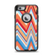 The Coral & Red Chevron Zig Zag Pattern V43 Apple iPhone 6 Otterbox Defender Case Skin Set