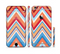 The Coral & Red Chevron Zig Zag Pattern V43 Sectioned Skin Series for the Apple iPhone 6