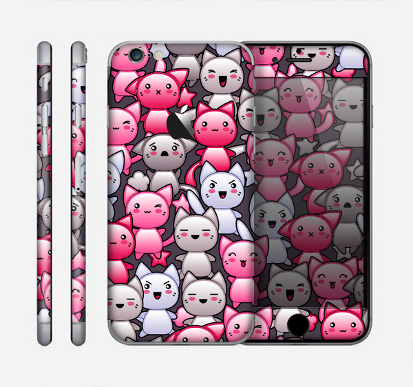 The Cute Abstract Kittens Skin for the Apple iPhone 6