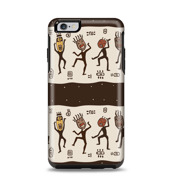The Dancing Aztec Masked Cave-Men Apple iPhone 6 Plus Otterbox Symmetry Case Skin Set