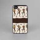The Dancing Aztec Masked Cave-Men Skin-Sert for the Apple iPhone 4-4s Skin-Sert Case