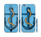 The Dark Blue Anchor with Rope Sectioned Skin Series for the Apple iPhone 6