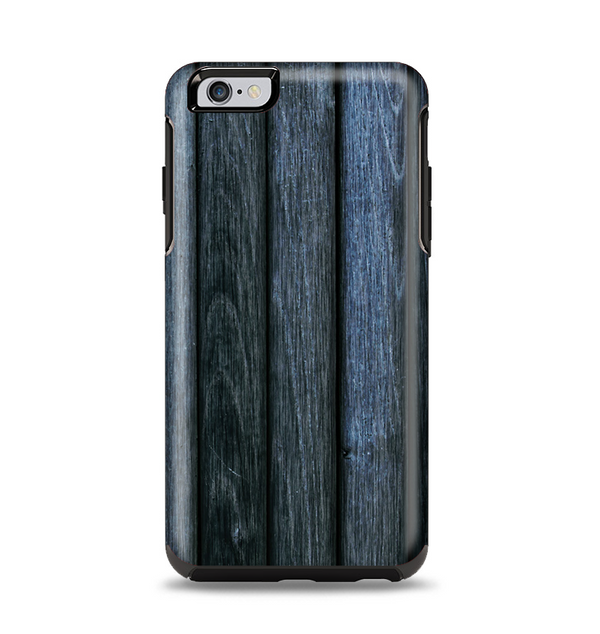 The Dark Blue Washed Wood Apple iPhone 6 Plus Otterbox Symmetry Case Skin Set