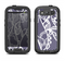 The Dark Blue & White Lace Design Samsung Galaxy S3 LifeProof Fre Case Skin Set