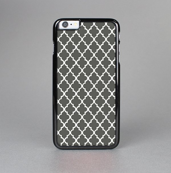 The Dark Gray and White Morocan Pattern Skin-Sert for the Apple iPhone 6 Plus Skin-Sert Case
