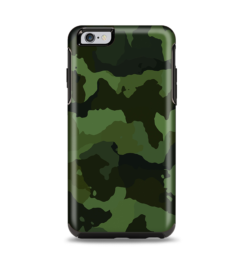 The Dark Green Camouflage Textile Apple iPhone Plus Otterbox