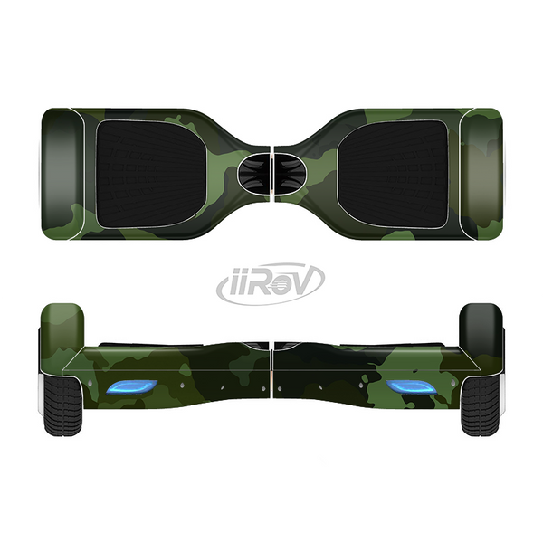 The Dark Green Camouflage Textile Full-Body Skin Set for the Smart Drifting SuperCharged iiRov HoverBoard