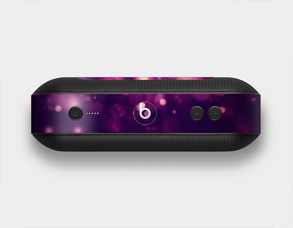 The Dark Purple with Desending Lightdrops Skin Set for the Beats Pill Plus