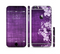 The Dark Purple with Sketched Floral Pattern Sectioned Skin Series for the Apple iPhone 6