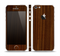 The Dark Walnut Wood Skin Set for the Apple iPhone 5