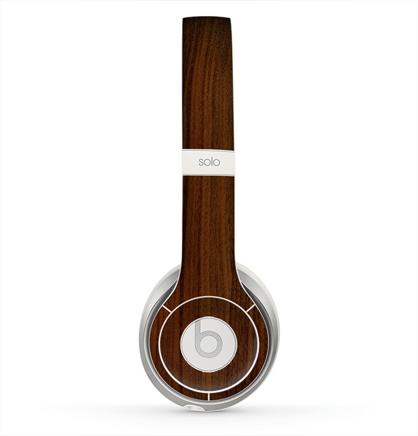 The Dark Walnut Wood Skin for the Beats by Dre Solo 2 Headphones