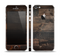 The Dark Wooden Worn Planks Skin Set for the Apple iPhone 5