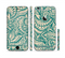 The Delicate Green & Tan Floral Lace Sectioned Skin Series for the Apple iPhone 6