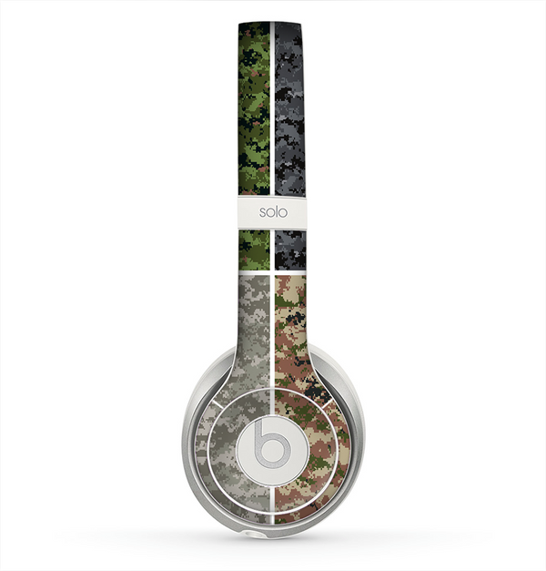 The Digital Camouflage All Skin for the Beats by Dre Solo 2 Headphones