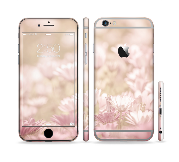 The Distant Pink Flowerland Sectioned Skin Series for the Apple iPhone 6