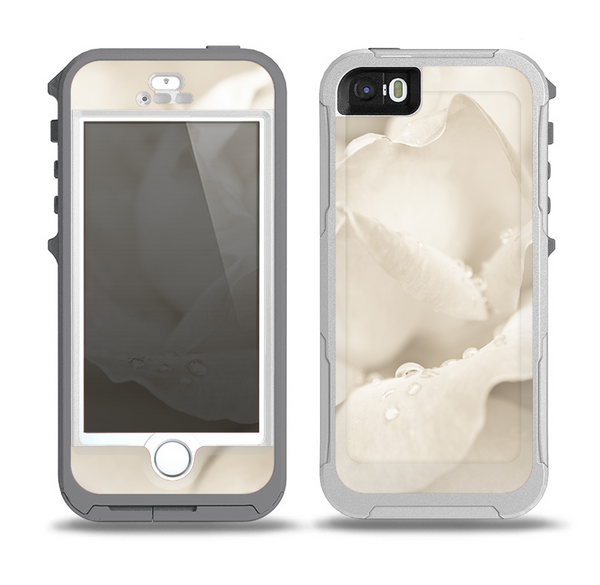 The Drenched White Rose Skin for the iPhone 5-5s OtterBox Preserver WaterProof Case.png