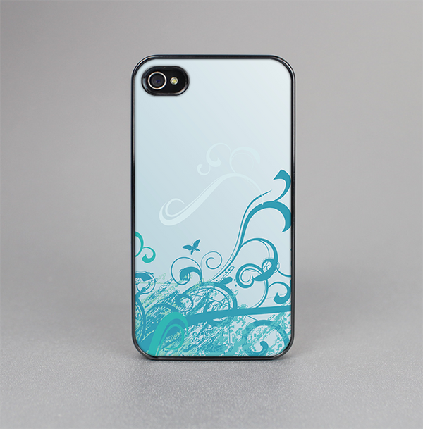 The Escaping Butterfly Floral Skin-Sert for the Apple iPhone 4-4s Skin-Sert Case