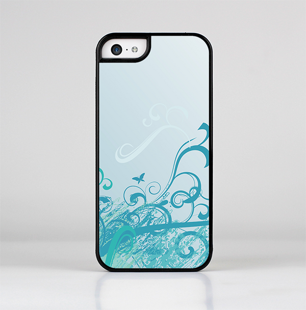 The Escaping Butterfly Floral Skin-Sert for the Apple iPhone 5c Skin-Sert Case