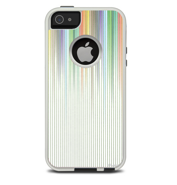 The Faded Pastel Color-Stripes Skin For The iPhone 5-5s Otterbox Commuter Case